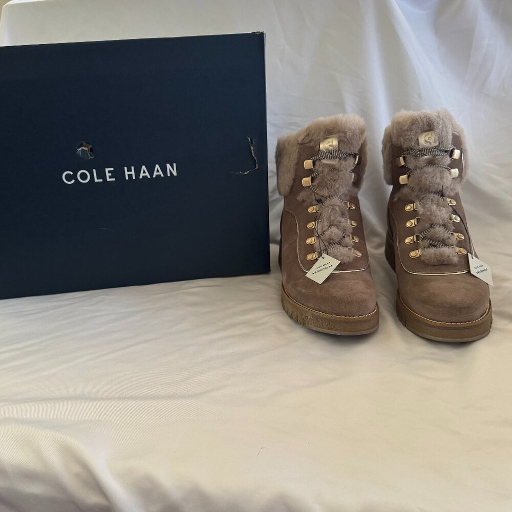 Cole Haan Women's Zerogrand Explore Upstate Hiker Boots, Irish Coffee